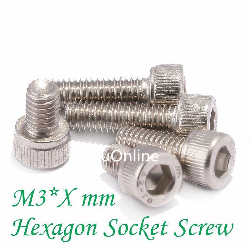 YT818 304 Stainless Steel Shcs Bolt/Cup Bolt Hexagon Socket Screw M3 * Xmm Hexagon Socket Csk Screw