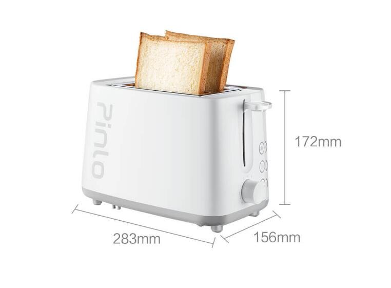 XIAOMI-Mini tostadora MIJIA Pinlo, tostadora de PL-T050W1H, horno para hornear, electrodomésticos de cocina, desayuno, pan, sandwichera, seguridad rápida