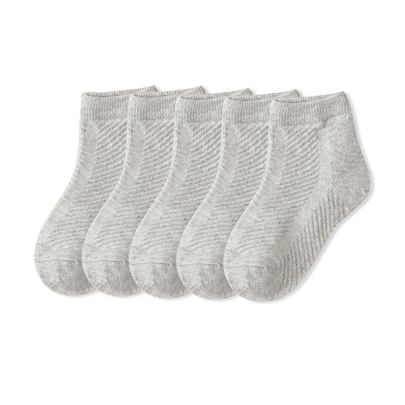 5 paia/lotto bambini accoglienti morbidi calzini in cotone a rete traspirante solido per 1-12Y Boy Girl Baby Teen Summer Kids abbigliamento accessori