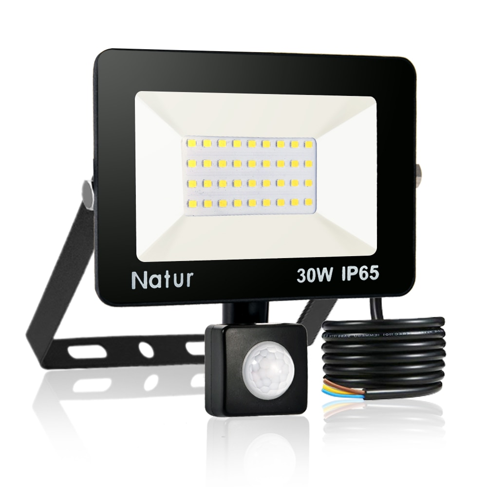 Led Exterior Outdoor Spot Light Motion Sensor Led Floodlight 10W 20W 30W 50W 100W Infrared Human Body Induction Wall Lamp Light