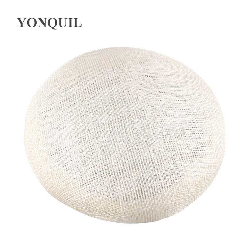 Sinamay-sombreros de 4 capas para mujer, Bases de tocado redondas de 15 CM, de , accesorios para el cabello para de boda: Beige