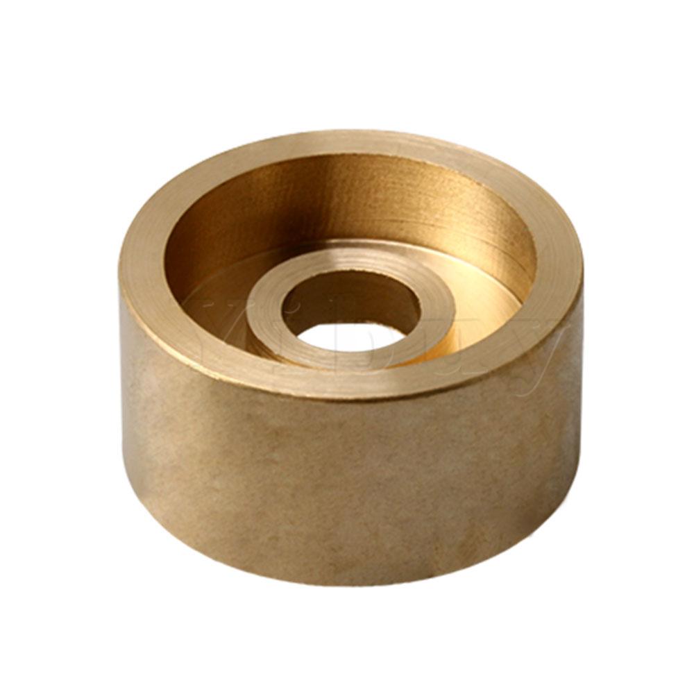 Yibuy 3 stk guld kobber trompet potentiometer knopper øvre låg 22mm vægt knap
