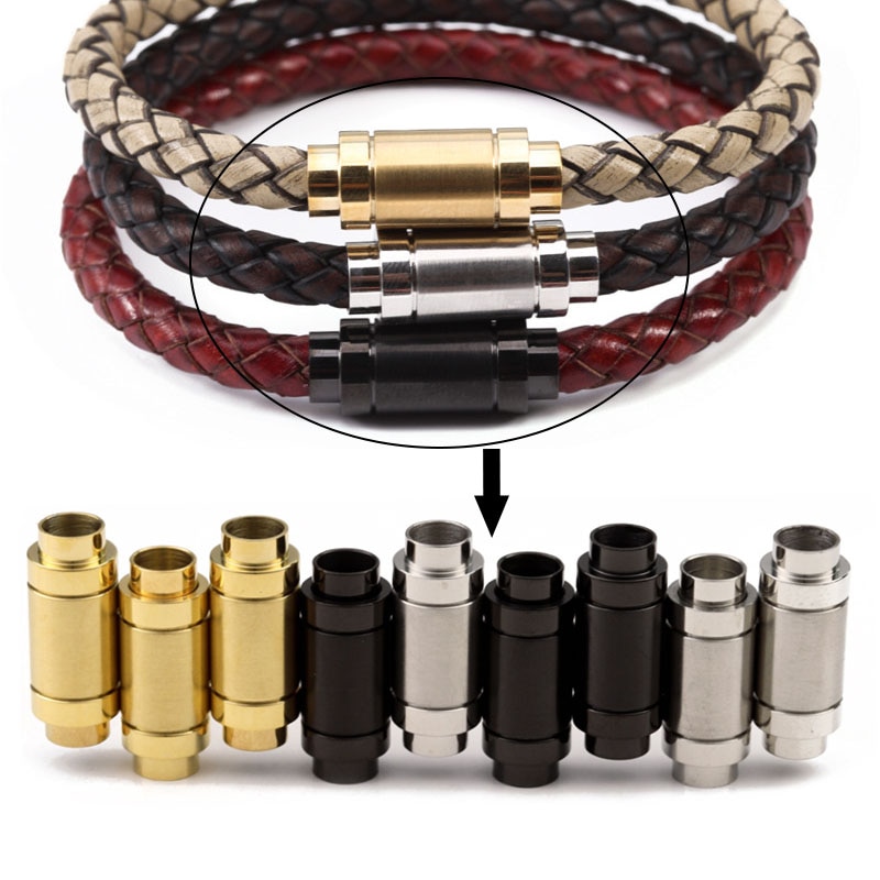 2 Stks/partij 6X24Mm Rvs Magnetische Sluitingen Sterke Magnetische Sluitingen Voor Armbanden Maken Armbanden Connector Sieraden Maken