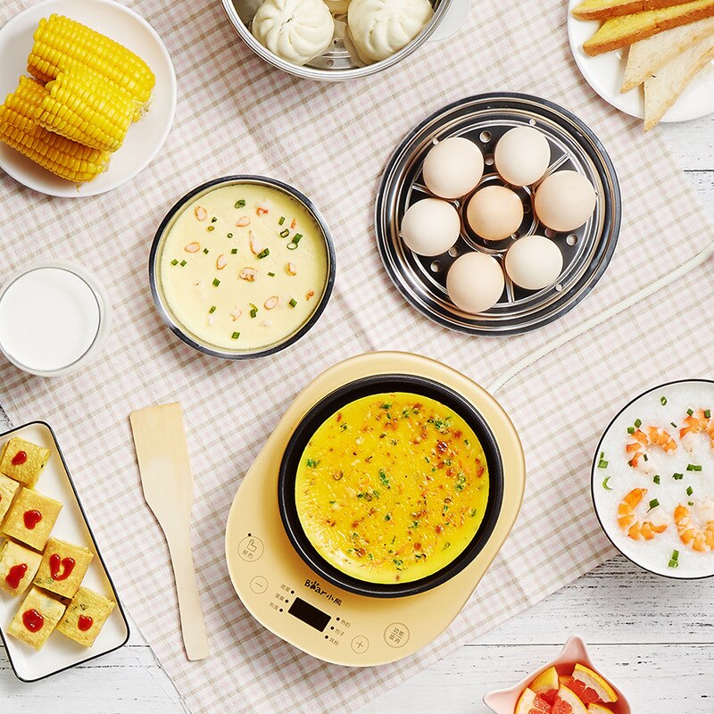 Household Electric Egg Steamer Bun Cooker Stainless Steel Omelette Steamer Appointment Breakfast Steamer Machine ZDQ-A14E6