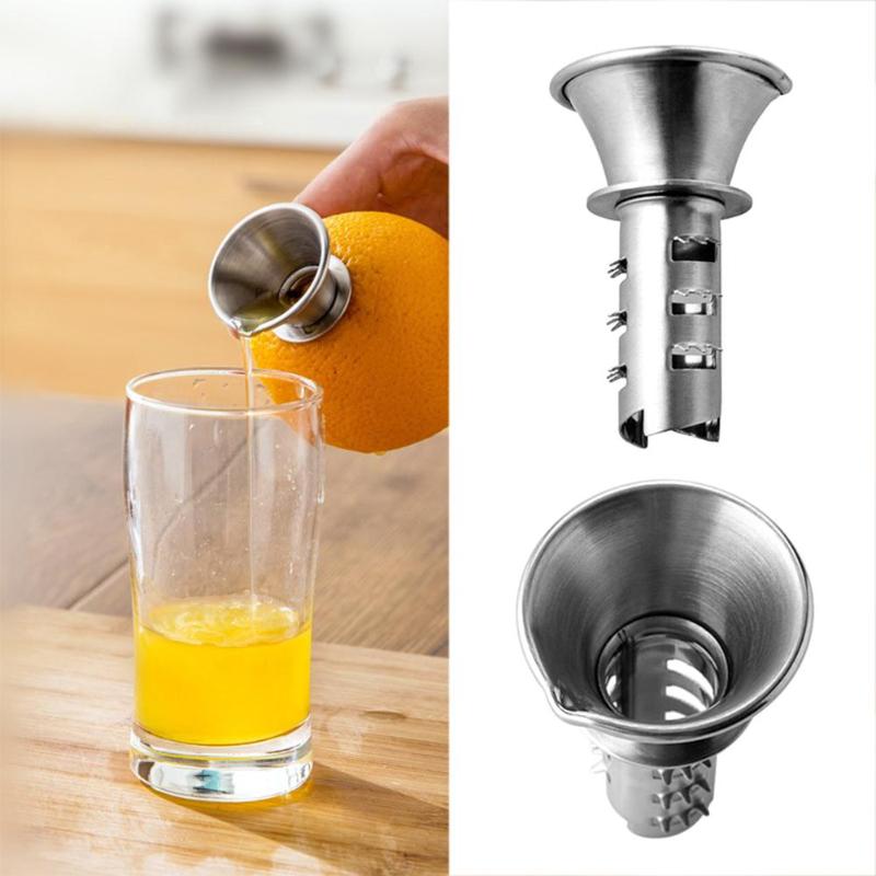 Mini juicer håndholdt appelsin sitron juice maker rustfritt stål manuell pressepress pressepress sitrus juicer mini husholdningsapparater