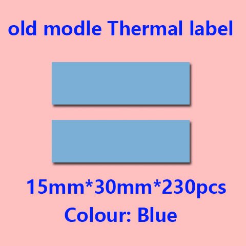 D30 Thermal Label printer Paper Phom Mini Supermarket Price sticker Paper Waterproof Anti-Oil Pure Color Scratch-Resistant: 15X30 Blue