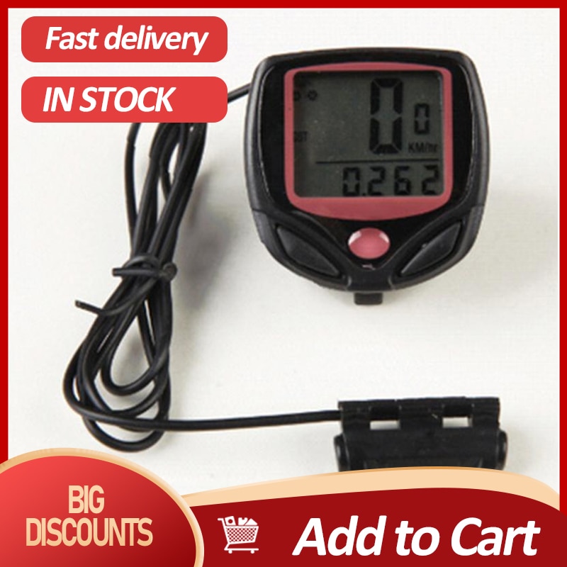 Waterproof Bicycle Computer MTB Bike Odometer Stopwatch Speedometer LED Digital Rate Mileage recording Bicycle Accessories