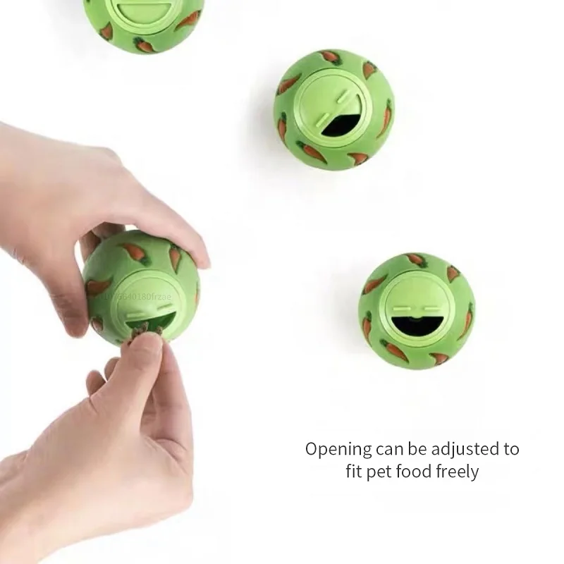 Boule de friandises pour lapin, mangeoire lente pour animaux de compagnie, jouet interactif pour collation, balle résistante aux morsures, jouets d'alimentation, fournitures pour chat cochon d'inde