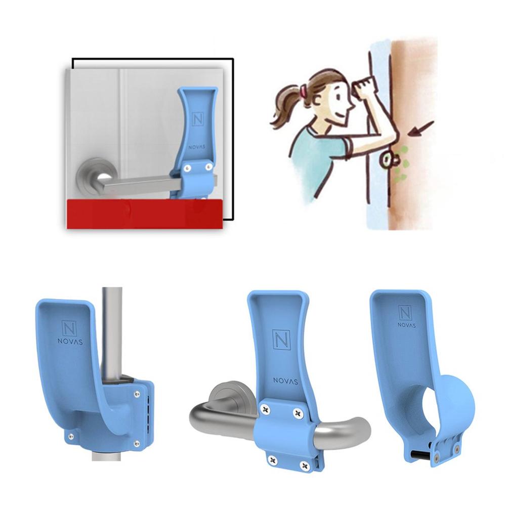 Contact Free Door Opener Hygienic Plastic Non Contact Tool Hands Free Safe Durable Door Opening Instrument
