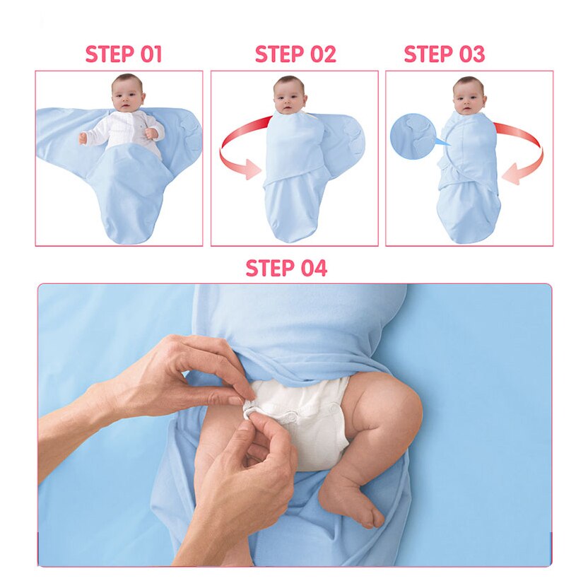 Baby Swaddle Blanket Wrap Newborn Baby Swaddle 100% Cotton Soft Infant Newborn Baby Products Blanket &amp; Swaddling Sleepsack