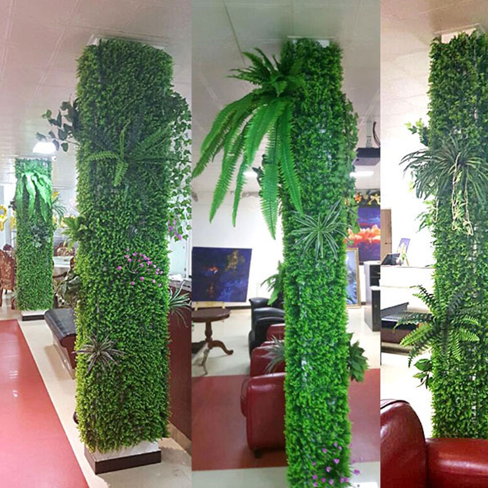 Artificial Grass Lawn Turf Simulation Plants Landscaping Green Plastic Lawn Door Shop Image