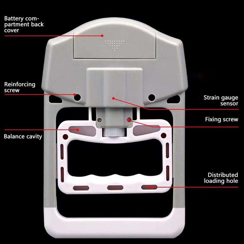 Adjustable Grip Strength Tester Digital Dynamometer Grip Strengthener for Home Outdoor Fitness Exercise