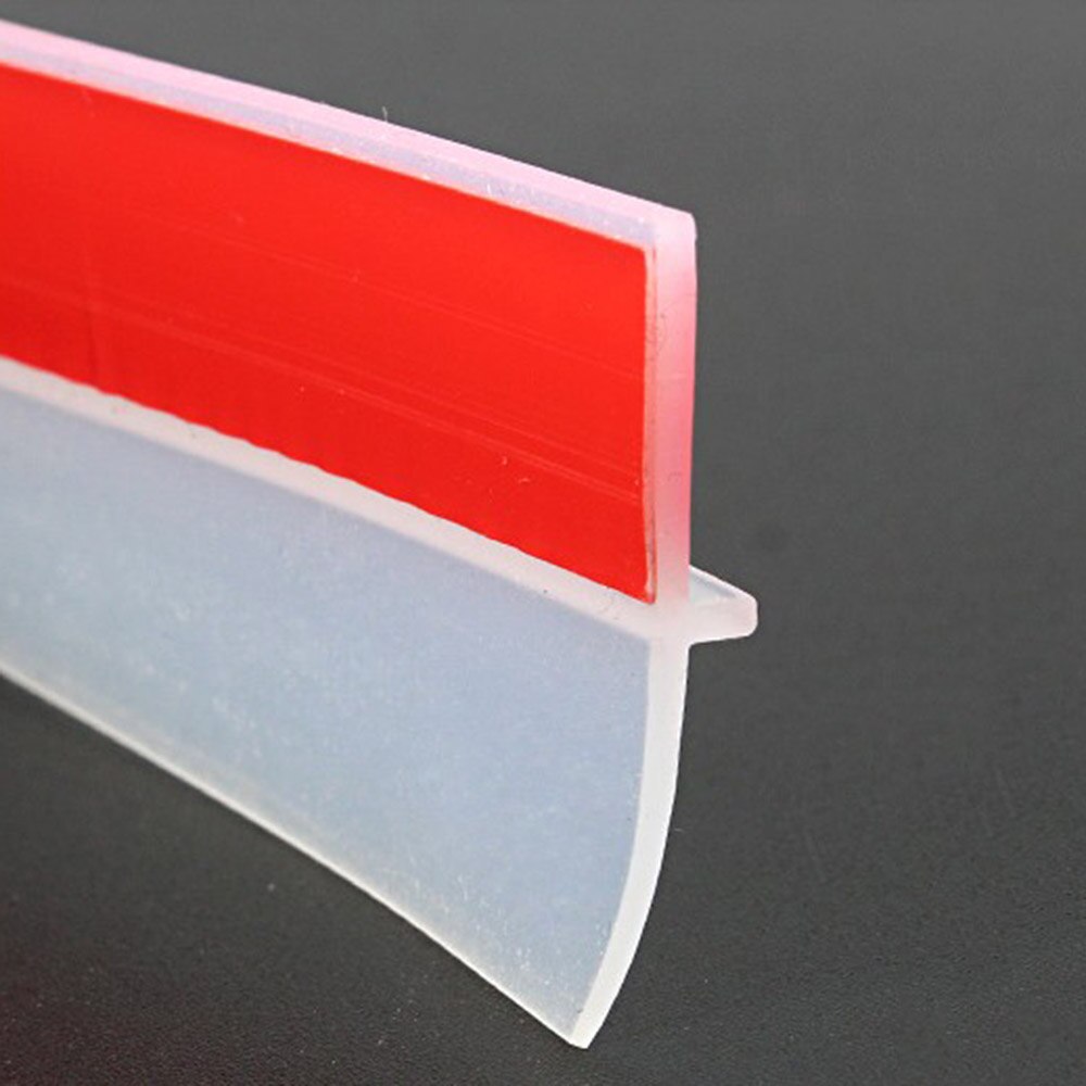 1pc Self-adhesive Door Bottom Sealing Strip Wind Dust Bug Stopper Weatherstrip Sound-proof Seal Strips: Clear
