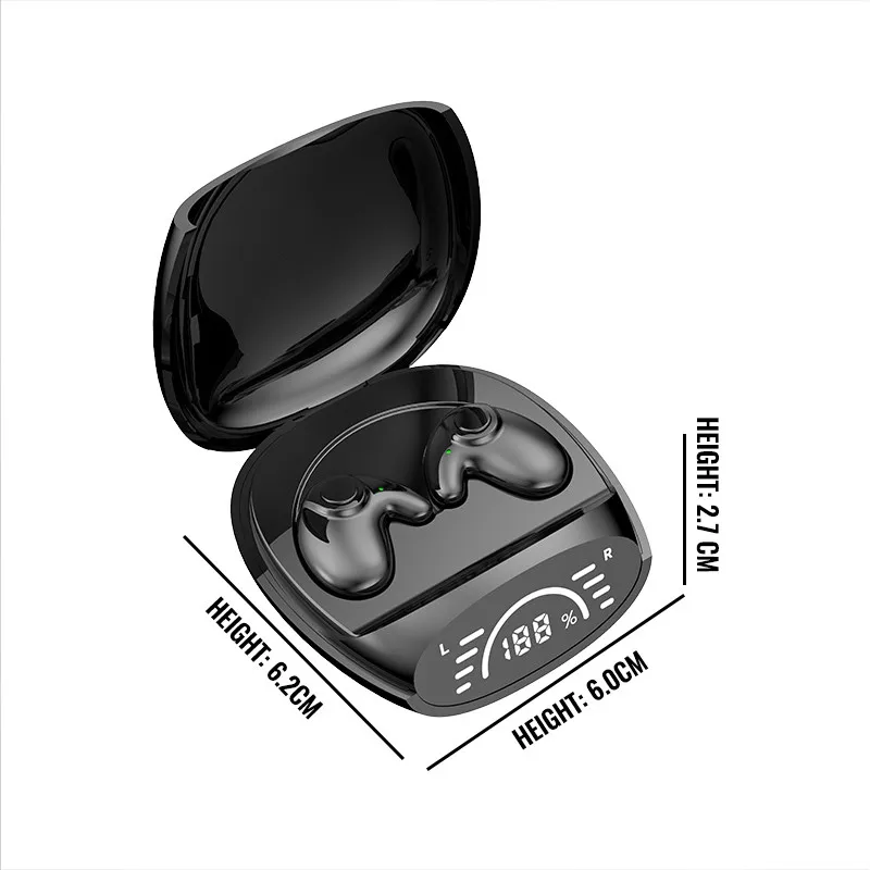 Słuchawki do spania Bluetooth 5.3 Bezprzewodowe niewidoczne słuchawki douszne TWS HD Call Stereo Redukcja szumów Bardzo długi czas czuwania dla wszystkich telefonów