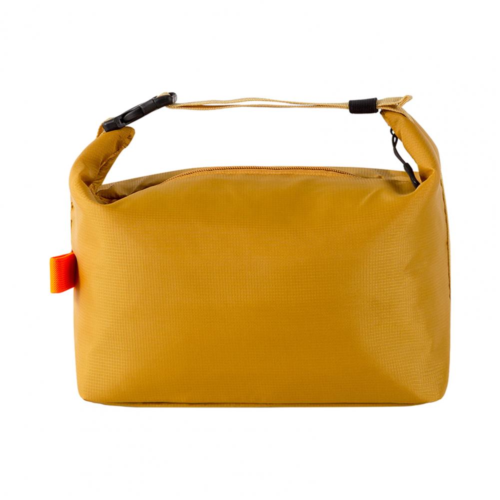 Lunch Box Bag Zipper Closure Large Capacity Waterproof Lunch Carrier Easy to Clean Portable Bento Bag Insulation Pouch: Yellow