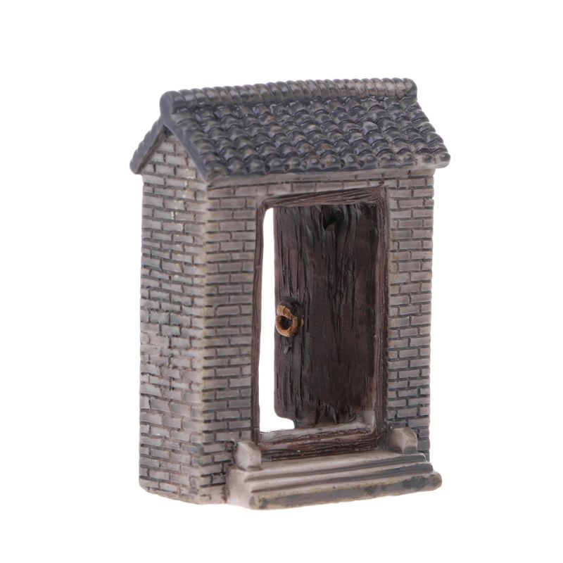 Door Shaped Miniature Gardening Landscape Micro Garden Bonsai Decor Resin Craft