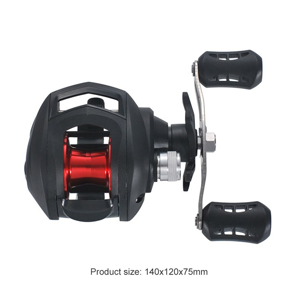 Left/Right Hand Fishing Reel Baitcasting Lizard 19+1BB Portable Hard Lure Outdoor Carrying Fishing Reel with Brake System