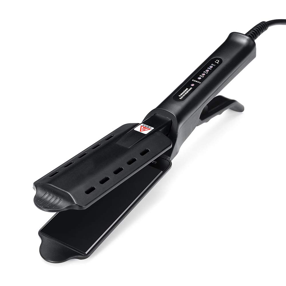 Hair Straightener Four-gear temperature adjustment Ceramic Tourmaline Ionic Flat Iron Steam Sraightening Iron Widen panel