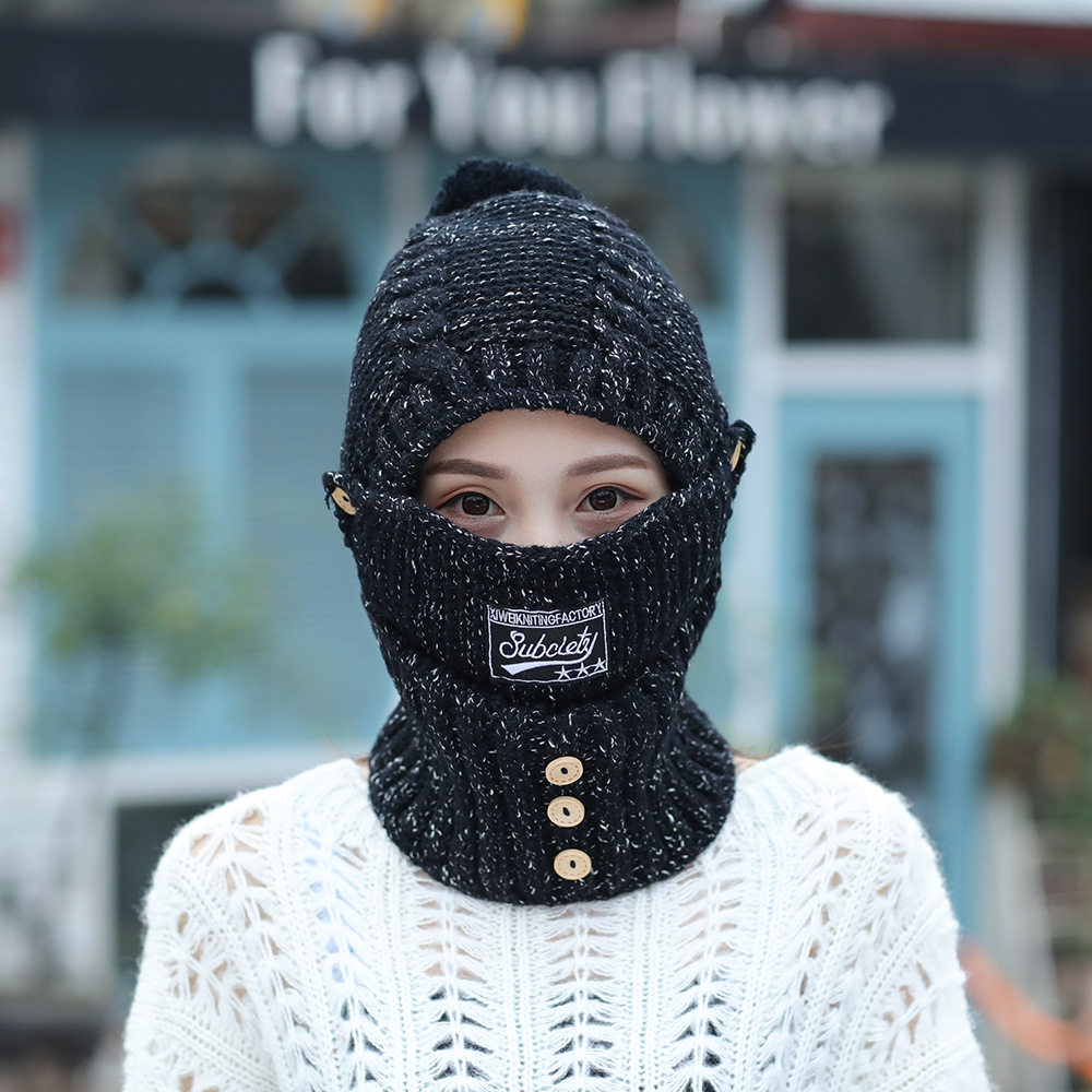 Winter Gebreide Mutsen Hoeden Vrouwen Dikke Warme Beanie Skullies Muts Vrouwelijke Bivakmuts Muts Muts Outdoor Manie Sets