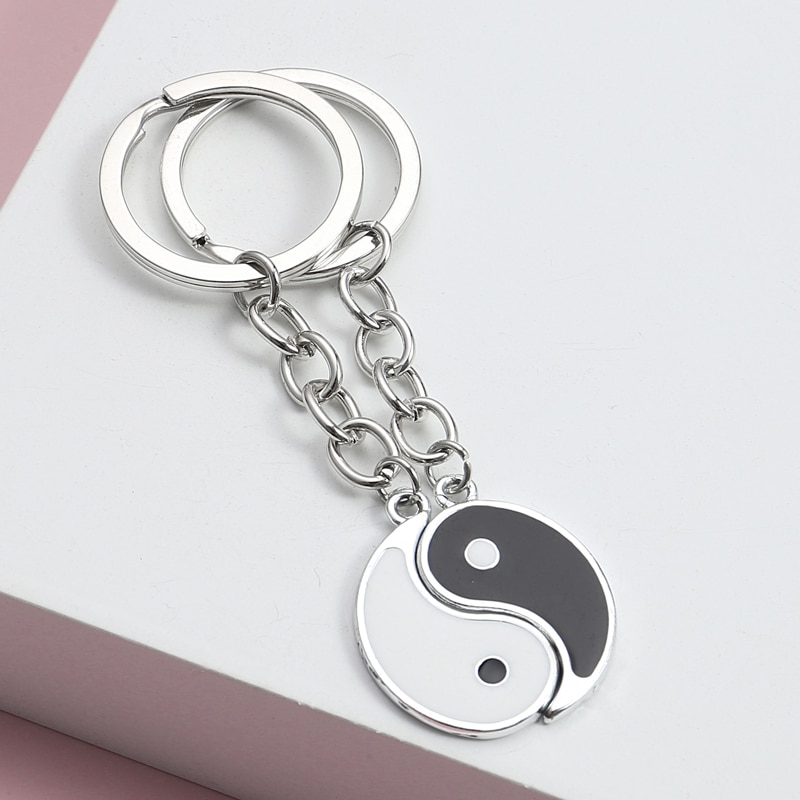 Yin Yang Tai Chi Sleutelhanger Bff Beste Vrienden Paar Bijpassende Sets Voor Vrouwen Mannen Sleutelhanger