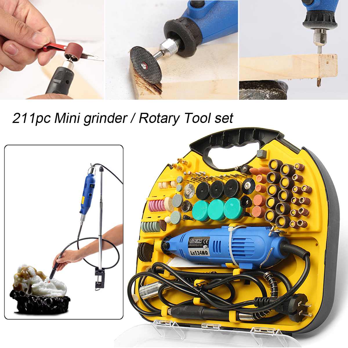 220V Tools Electric Mini Drill Rotary Tools Kit Set For Dremel 3000 4000 Hand Metalworking Drilling Machine Polishing