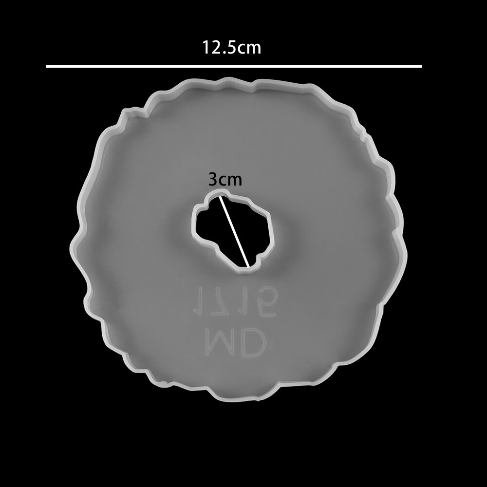 Wavy Lace Tea Coaster Silicone Molds Wine Glass Coaster Epoxy Resin Mold For DIY Family Party Table Decoration Jewelry Making: 4