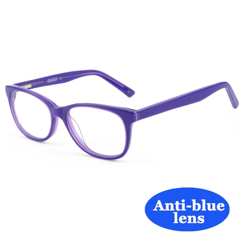 Kirka Kids Anti-blue Light Acetate Glasses Children Optical Eyeglasses Computer Frames Boys Girls Clear Lens Eywear: K4004C3