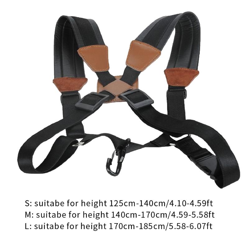 Saxofoon Beschermende Riem Met Haak Lederen Schouderbanden Riem Voor Tenor Sopraan Saxofoon Messing Instrumenten Levert