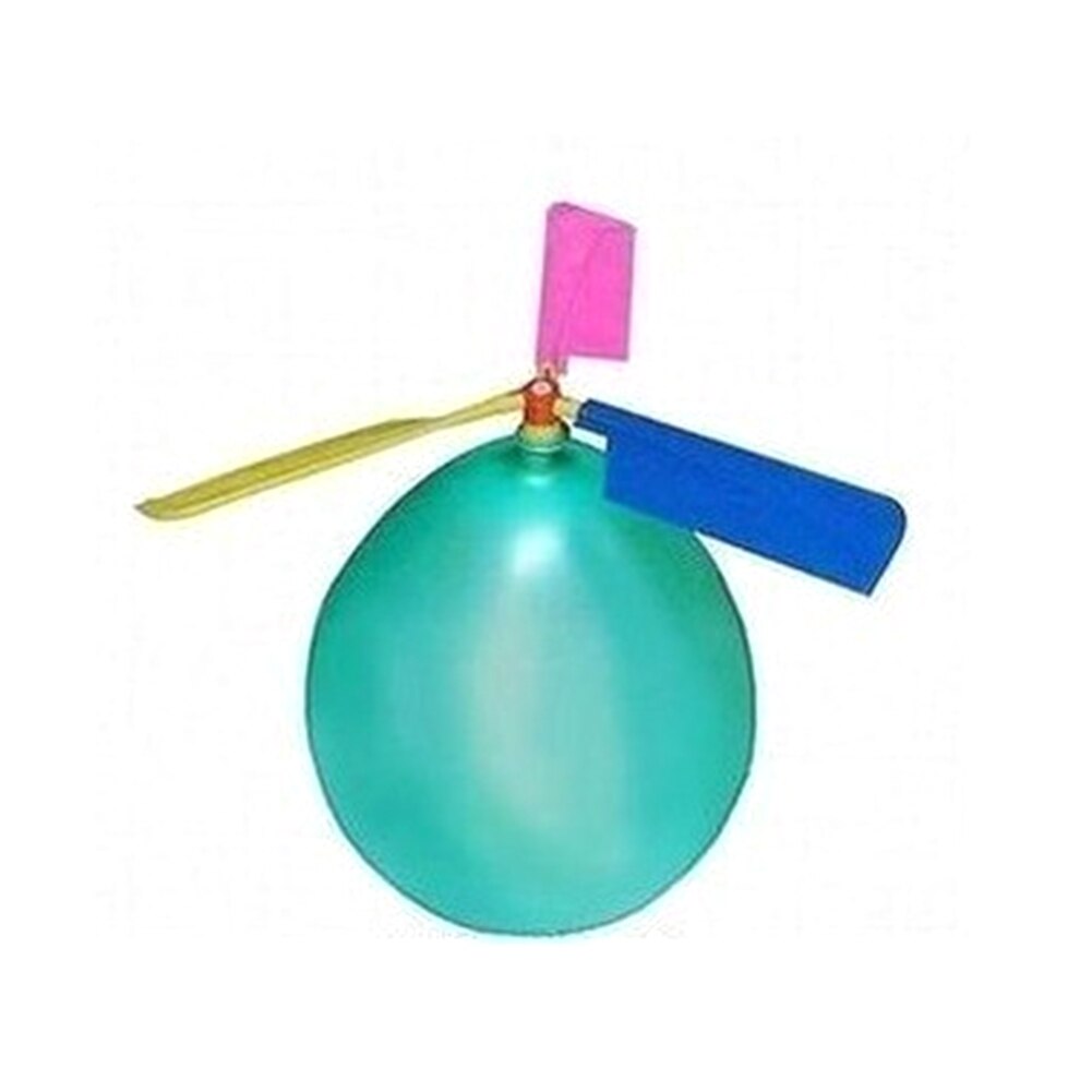 Manual Educational Funny Plastic Assemble Flying Easy Install Kids Whistle Balloon Helicopter