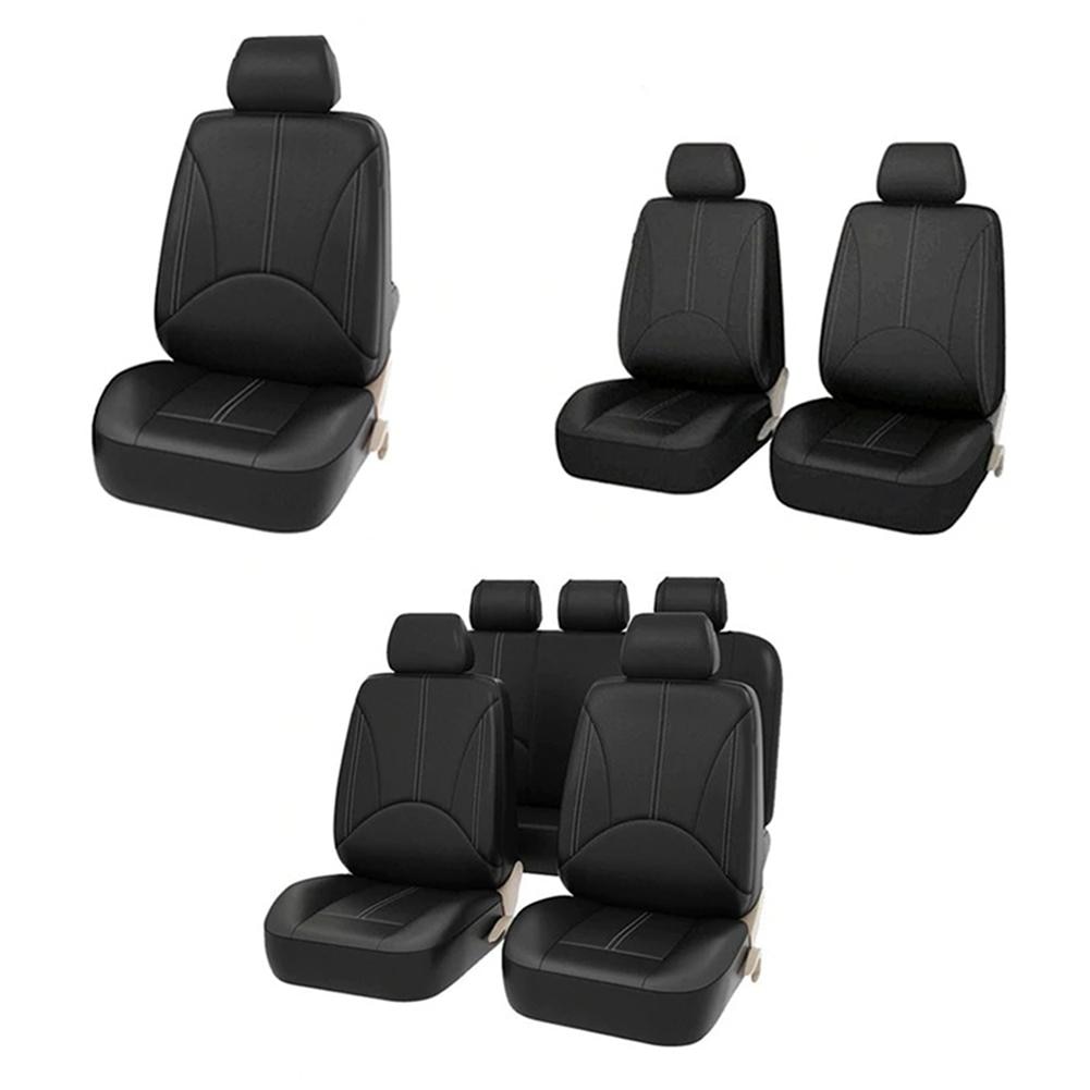 Universal PU Leather Car Seat Covers Set Environmental Protection and Durability Auto Seat Protector Interior Styling