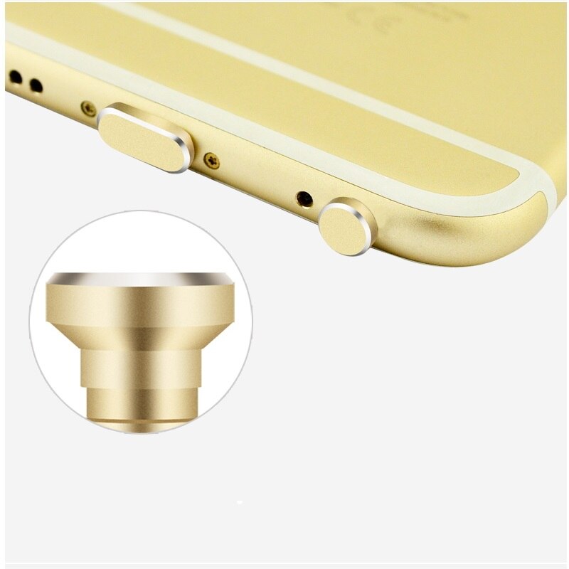 Conector metálico de 3,5mm para auriculares, Puerto Anti-polvo para iPhone 87X6S Plus Xs Max, tapa protectora, accesorios para teléfono, cargador, enchufe Anti-polvo