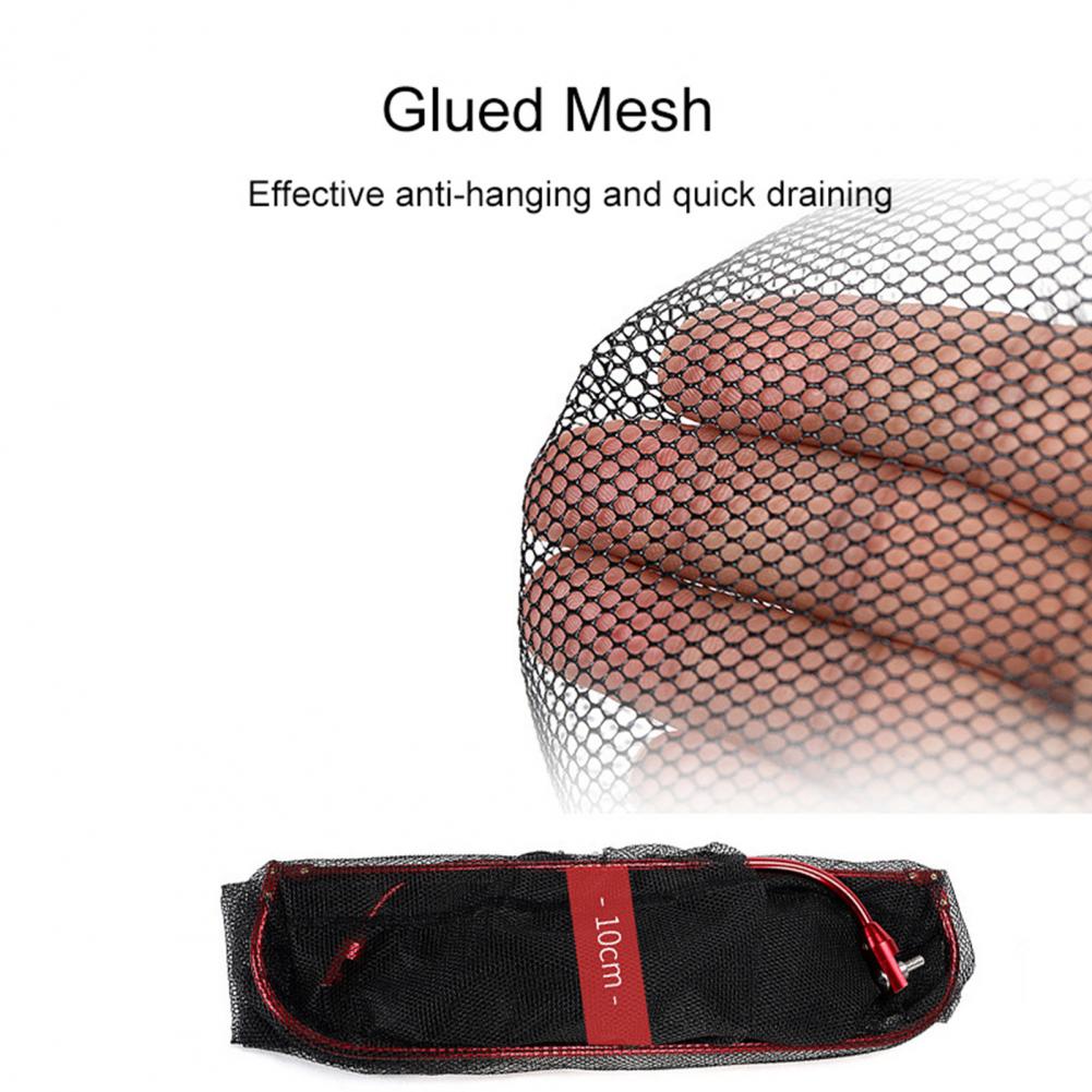 40/60Cm Nylon Visnet Inklapbare Vissen Tools Verdiept Driehoek Inktvis Vissen Dip Net Zonder Hengel Landing dip Netto