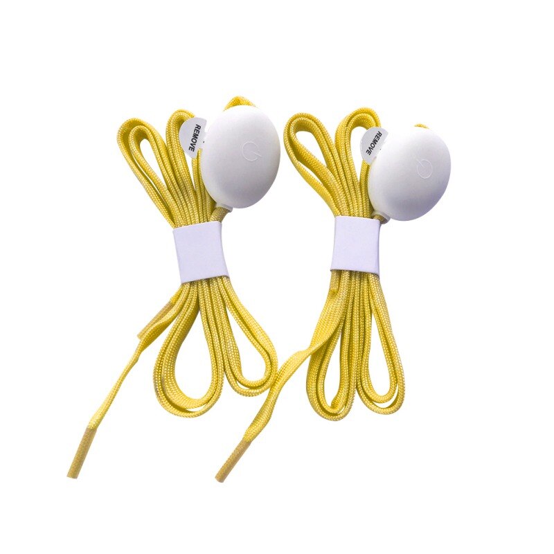 Party Skating Charming LED Flash Light Up Glow Shoelaces Shoestrings Luminous In The Dark Athletic Sport Boots Shoes Laces: YELLOW