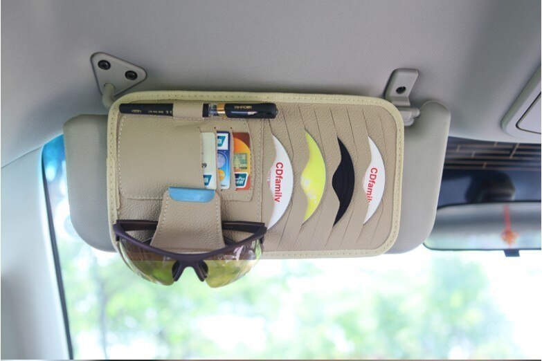 8 stuks schijven auto cd-houder auto zonneklep dvd-schijf kaarthouder clipper tas auto cd-tassen koffers