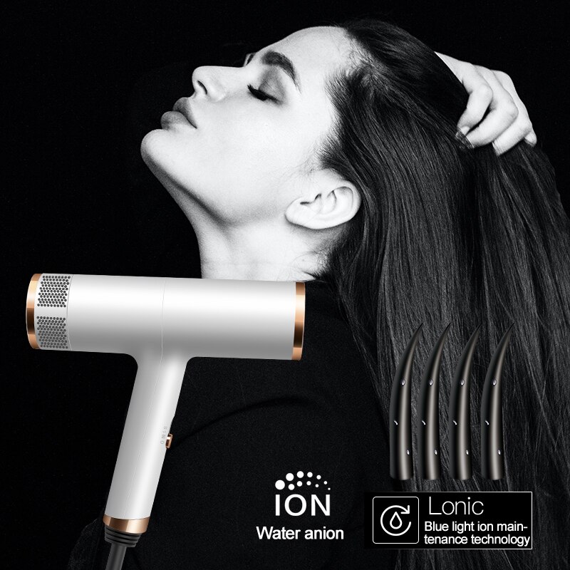 Profi-haartrockner Negativ Ionen Fön Kalt Wind Haushalts Salon Haar Styler Werkzeug Elektro Ionischen Gebläse Trockner