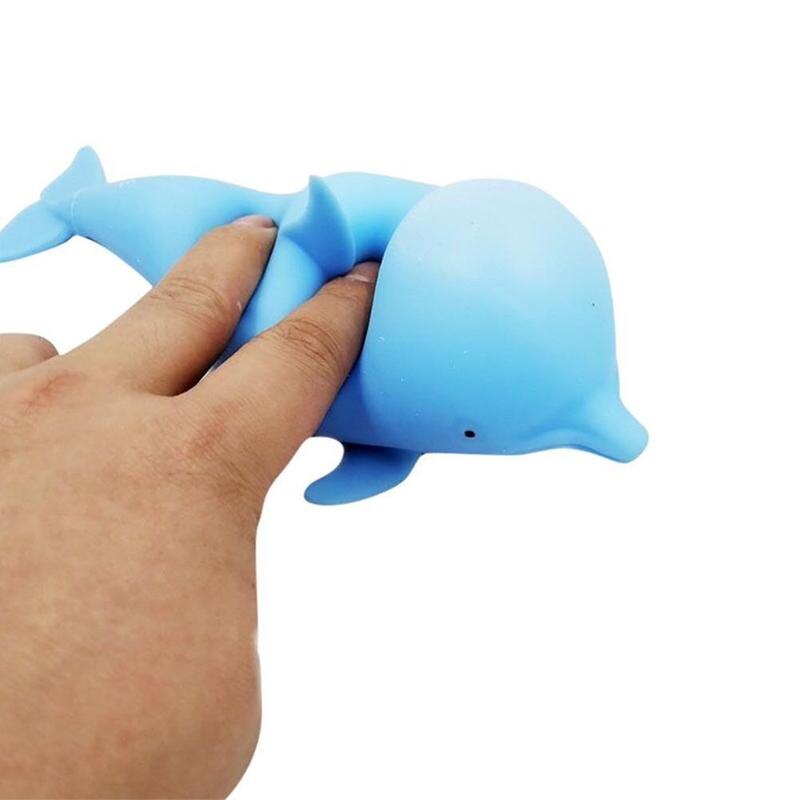 1pz Kawaii Delfino Sabbia Palla Molle di TPR Giocattolo di Decompressione lento Aumento jumbo Squishi Antistress Giocattoli per Bambini colore Casuale