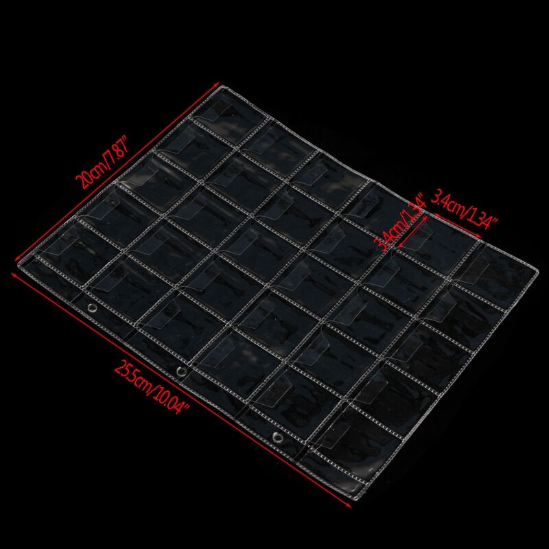 30 Pockets Album Pages Holders Folder Sheets For Classic Coin Storage Collection Album