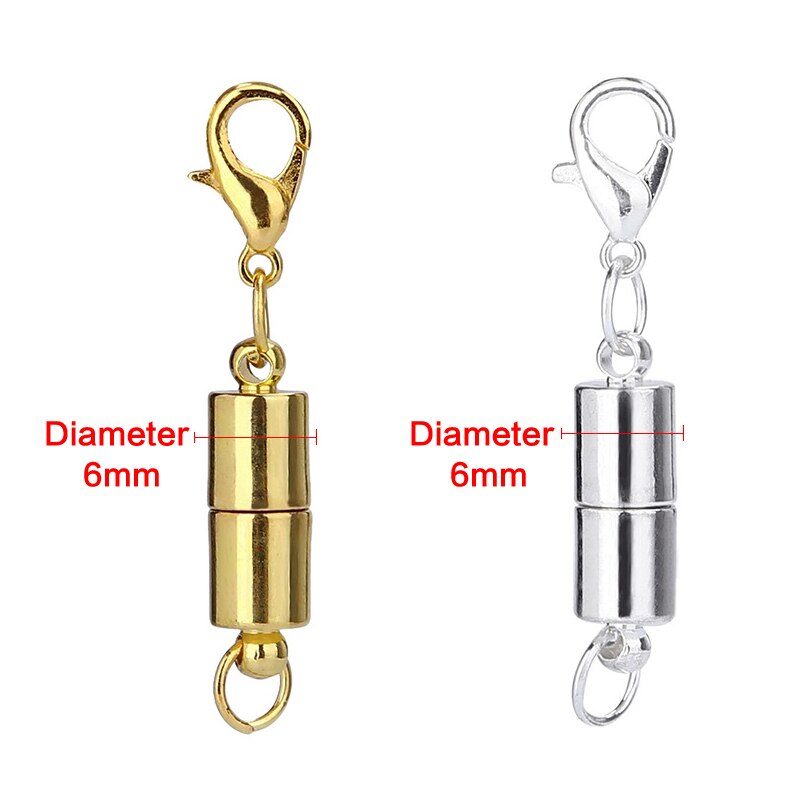 5Pcs/Pack Magnetic Lobster Clasps for DIY Bracelets Necklaces Hooks Chain Closure Accessories Lobster Clasp Connector