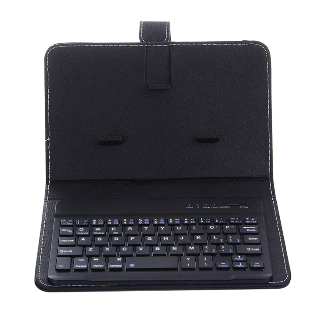 Mini Portable Leather Wireless Blueteeth Keyboard for iPhone for Android Phone Low Noise Desktop Office Entertainment Tablet