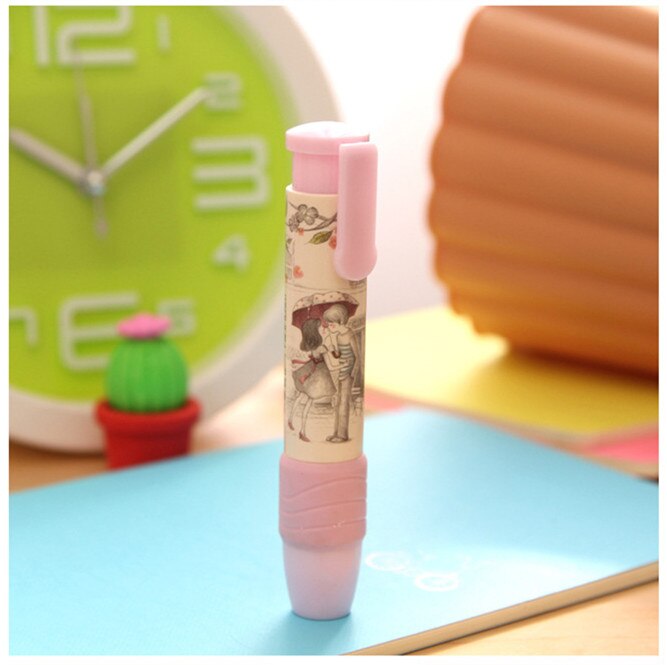 Goma de borrar estafa forma de bolígrafo para estudiantes, 1 unidad de