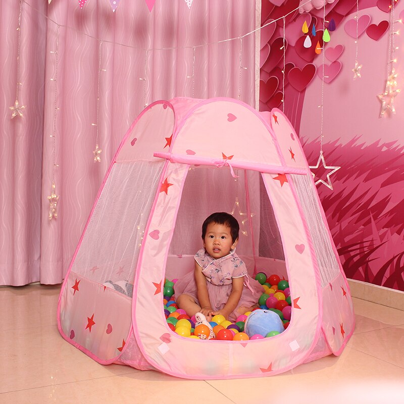 Prinses Kasteel Bal Pit Play Tenten Pop Up Kinderen Tent Voor Kinderen Indoor Outdoor Speelhuisje Kids Tent Oceaan Bal zwembad