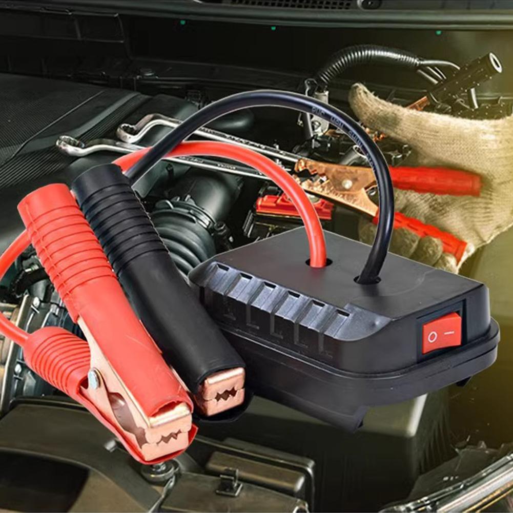 Arrancador de emergencia de coche para Makita, adaptador de Cable de refuerzo, convertidor de batería de litio, Clip de cargador, encendedor automático, arrancador de batería DIY F0B2