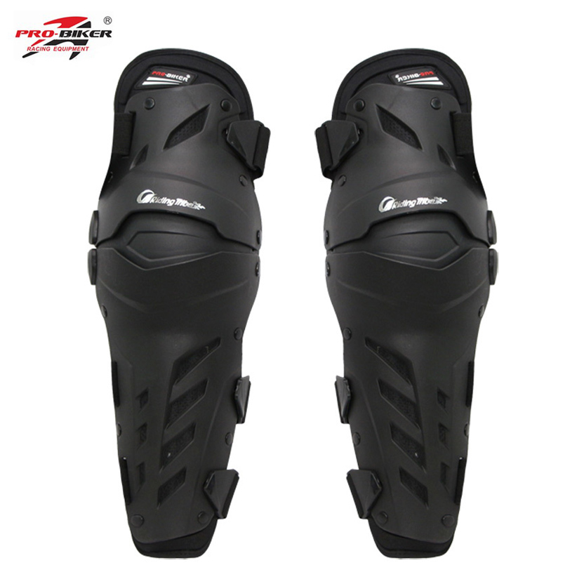 Pro Biker Motocross Knie Beschermende Moto Bike Downhill Guard Pad Motorrijden Kniebeschermers: Black