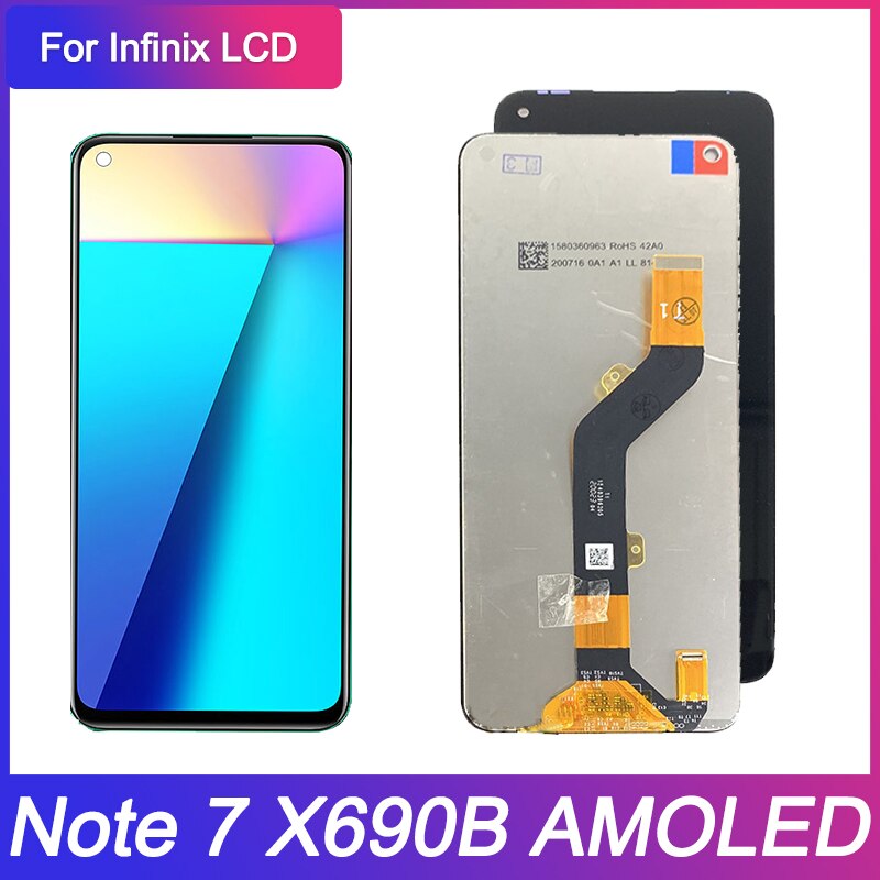 Originele Voor Infinix Note 7 X690 X690B Lcd Touch Screen Assembly Reparatie Onderdelen Voor Infinix Note7 Touch Screen