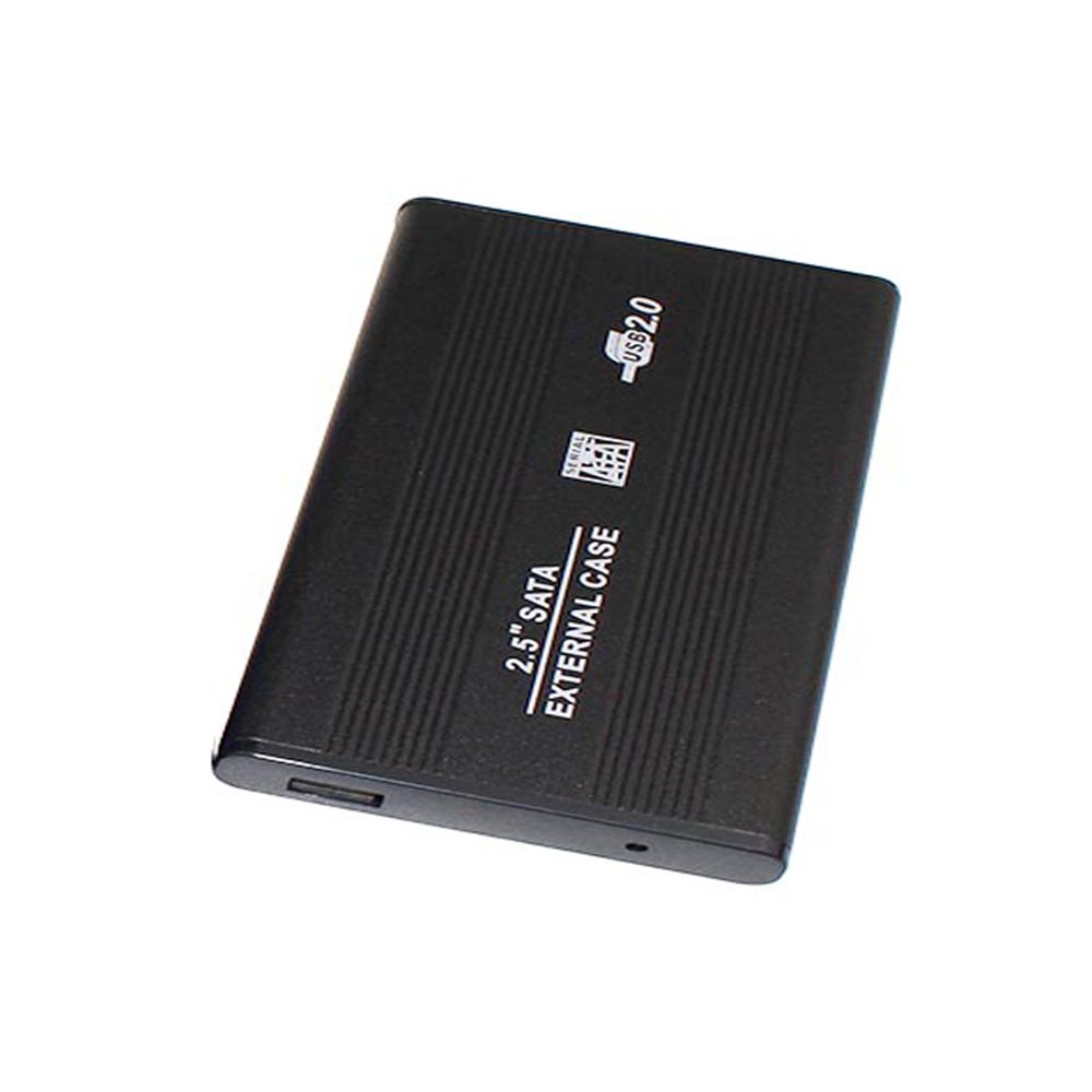 2.5 "usb 2.0 sata hd externo caixa até 3tb hdd disco rígido disco rígido externo hdd caso do cerco para windows/mac: Preto