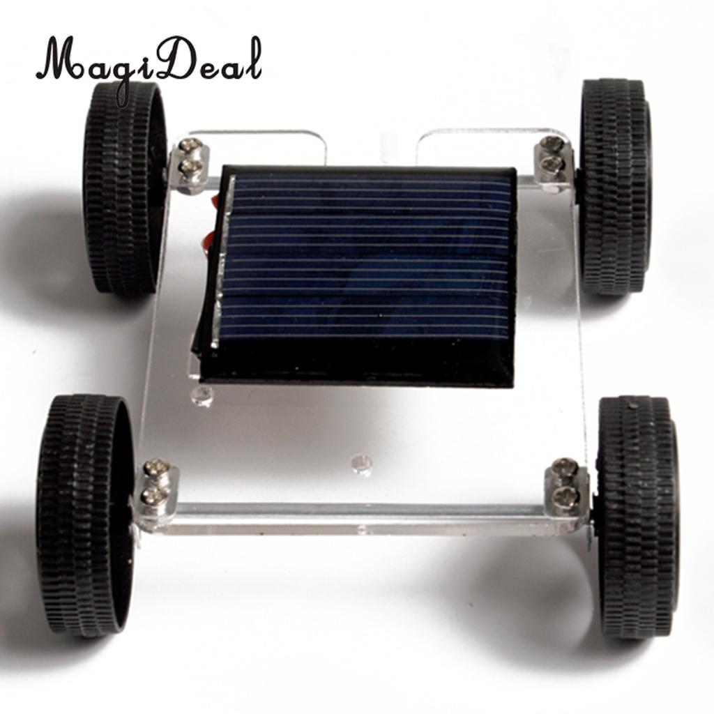 MagiDeal DIY Assemble Toy Set Solar Powered Car Kit for Kids Children Science Educational Toy