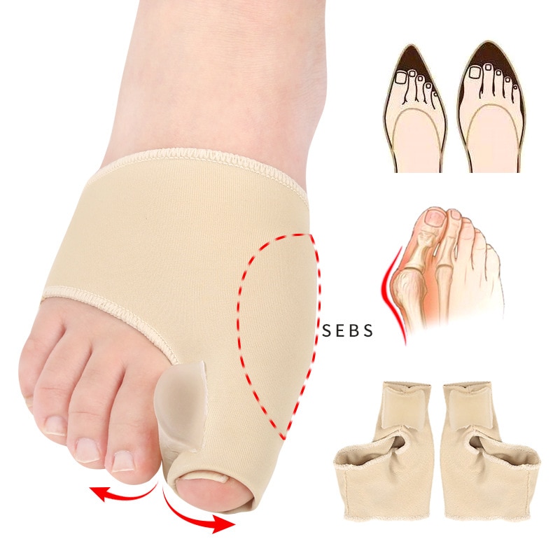 1 Paar Zachte Siliconen Teen Separator Hallux Valgus Bunion Protector Orthesen Voeten Bone Duim Tenen Separator Voetverzorging Tool