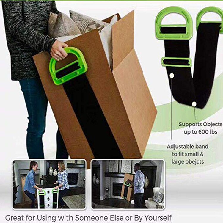 Adjustable Transport Belt Portable Mobile Furniture Lifting and Moving Belt Lifting Furniture Box Mobile Convenience Tool