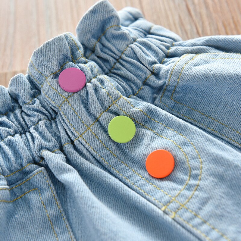 New Summer tinta unita bambini bambini neonati vestiti per ragazze pantaloncini di Jeans pantaloni per ragazze Jeans lunghi pentole lunghe per l&#39;autunno