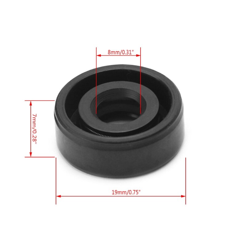 8 x 19 x 7mm bærbar brødmaskine sorbet maskine blender reparationsdele olietætningsring  u1je